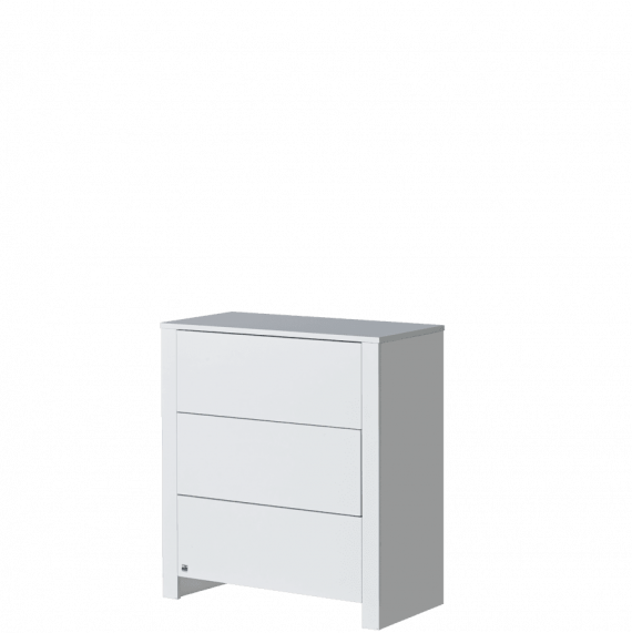 Chest of drawers with three drawers for the kids' room Basic